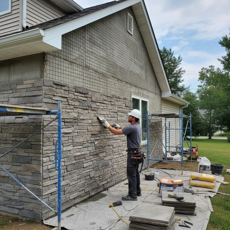 Brick Veneer Siding Installation